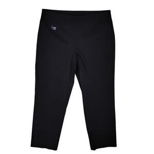 Alfani Cropped Pants Size 4 Black Stretchy Pullon No Pockets Casual Preppy